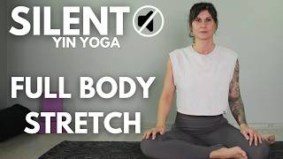 Silent Yin Yoga | Full Body | Timed Poses & Bells Only (No Props)