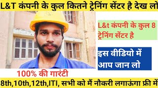 Lnt कंपनी के कुल कितने ट्रेनिंग सेंटर है जान लो | L&T company total training center