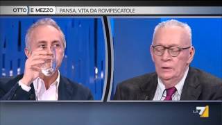 Otto e Mezzo:ospiti Travaglio e Pansa 11/02/2016