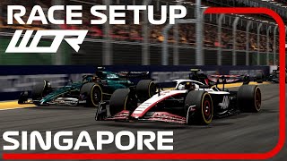 WOR F1 23 SINGAPORE - Qualify Lap + RACE Setup 💪