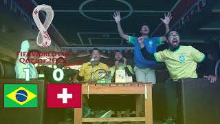 BRAZIL 1-0 SWITZERLAND | CASEMIRO GOAL | VINICIUS |FIFA WORLD CUP 2022 REACTION BRAZIL FANS REACTION