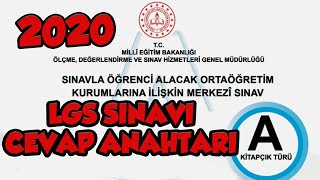 2020 LGS SINAV SORULARI VE CEVAPLARI AÇIKLANDI | RESİMLİ | GÖRSELLERİYLE