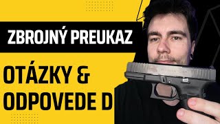 Zbrojný Preukaz Časť 5 - Otázky a Odpovede na skúšku D - Základy poskytovania prvej pomoci...