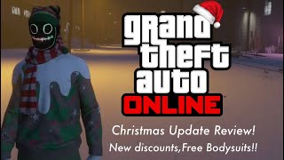 GTA Online - New Free Items! December Update Review,Snow!!