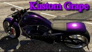 GTA 5 Online Custom Paint #3 Kustom Grape Western Nightblade Bikers DLC