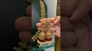 Rs.650 whatsapp 6382473330 cz bridal earrings/jhumkas