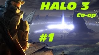 Halo 3 Playthrough w/ Tacstract and ThePwnRanger Part 1 - Beginning With Monkey People