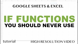 IF Functions from Hell in Excel & Google Sheets Formulas