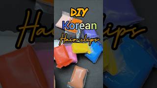 বোনের জন্য Air dry Clay দিয়ে Korean hair clips তৈরি করলাম😱#shorts #korean #airdryclay #hairclip