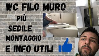 Come montare un wc filo muro con scarico a terra + montaggio sedile