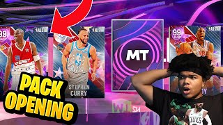 WE PULLED A DARK MATTER & OPALS!! ALL STAR MOMENTS OPAL STEPHEN CURRY PACK OPENING NBA 2K22 MYTEAM