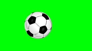 Flying Football Free Green Screen