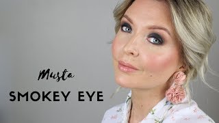 MUSTA SMOKEY EYE LUONNONKOSMETIIKALLA | Miia Ezen