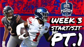 Week 3 Players you MUST Start & Sit Pt. 1 | *LIVE* chat Q&A Fantasy Football Advice