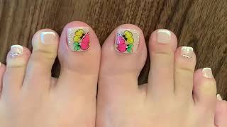 Накладные ногти для ног Как легко наклеить накладные ногти без клея  Women's False Toes Nails