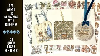 Taperlogy Rub-Ons Mini Series: Wooden Tags / Tree Ornament Ideas! #3