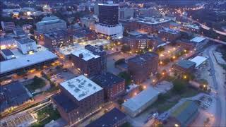 flying around downtown lynchburg