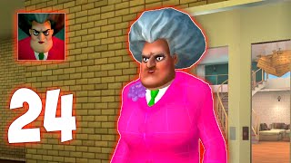 Scary Teacher 3D! SuperGlued! Level 24 Walkthrough iOS & Android