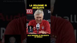 Iscriviti⤴️ Pellegatti parla tedesco e Ancelotti sbotta 😂 #short #calcio #milan #inter #seriea