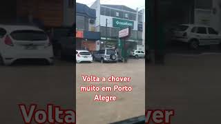 volta a chover muito em Porto Alegre #chuvas #noticias #chuva #noticia