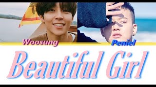 Woosung (김우성) - Beautiful Girl (feat. PENIEL) Color Coded Lyrics [HAN/ROM/ENG]