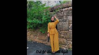 outfit ideas with hijab girl #shorts