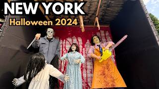 Dyker Heights EXTREME Halloween Decorations 2024 4K Walking Tour 🇺🇸🎃 4K Brooklyn NYC