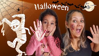 TESTANDO TRUQUE DE MAQUIAGEM PARA HALLOWEEN COM PAPEL HIGIÊNICO - PARTE 1