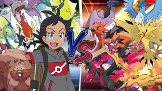 Legendary Pokemon Battle: Goh vs Legendary Birds