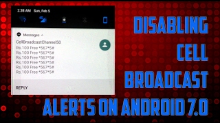 DISABLING Cell BROADCAST channel ALERTS on Android