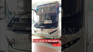 Hederabad To Mangaluru Ambari Sleeper Bus #shorts #buslover #bus #ytshorts