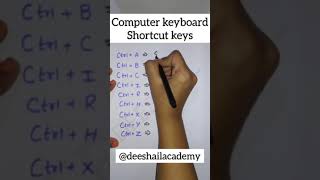 Computer keyboard shortcut keys #cgl #chsl #pspcl #exciseinspector #computer #constablegd