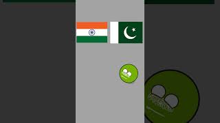 Do Countries Support India Or Pakistan || CountryBalls Animation || #countryballs #shorts #india