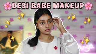 DESI BABE Makeup Tutorial with Makeup tips&tricks 💄💅 #unsponsored