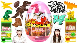 Dinosaur Dessert Mukbang Dinosaur Eggs Chocolate & Candy by yomi yami