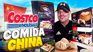 PROBANDO TODA la COMIDA CHINA del SUPERMECADO COSTCO 🇨🇳 *ESTO SI QUE NO ME LO ESPERABA*