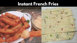 When You Have 2 Boiled Potatoes Make This Instant Snacks || Easiest Way Of Making French Fries ||