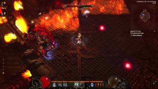 Diablo 3 Gameplay Co-op The Butcher End Of Act 1 Boss Fight