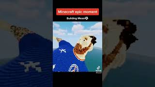 MINECRAFT EPIC BUILDING MESSI #minecraft #like #subscribe #shorts