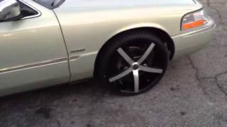 24'' AKUZA BIG BOY WHEELS!!!! 2003 MERCURY GRAND MARQUIS RIMTYME STONEMOUNTAIN,GA