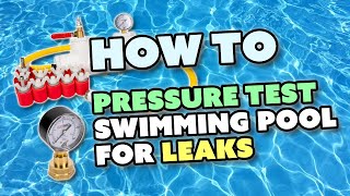 Pressure Testing High End Swimming Pool To Find A Leak