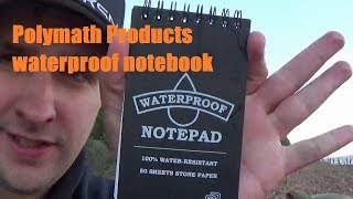 Waterproof Notepad. Polymath Products