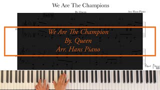 We Are The Champions /by. Queen /Easy jazz piano/Arr.HansPiano/Freetranscription/무료악보