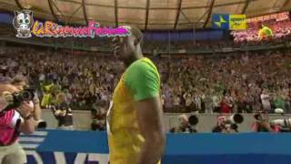 Mondiali Atletica Berlino 2009: WR 19''19 USAIN BOLT nella finale 200 metri - 20 agosto