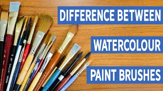 The Difference between Watercolour Paint Brushes - Day 2 of 5 Day Watercolour Challenge