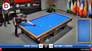 TARIK YAVUZ vs MEHMET GÖREN | 3 Cushion Billiards Championship ANKARA