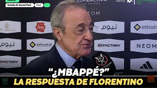 FLORENTINO PÉREZ se PRONUNCIA sobre el FUTURO de MBAPPÉ