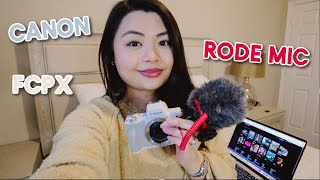 starting a youtube channel + my camera/equipment that i use! vlogmas day 18