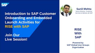 Introduction to SAP Customer Onboarding and Embedded Launch Activities for RISE with SAP