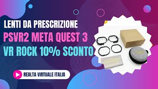 🟢 Lenti Vr Rock da Prescrizione per Visori Vr PSVR2 Meta Quest 3 Meta Quest 3 s Altri Guida Completa